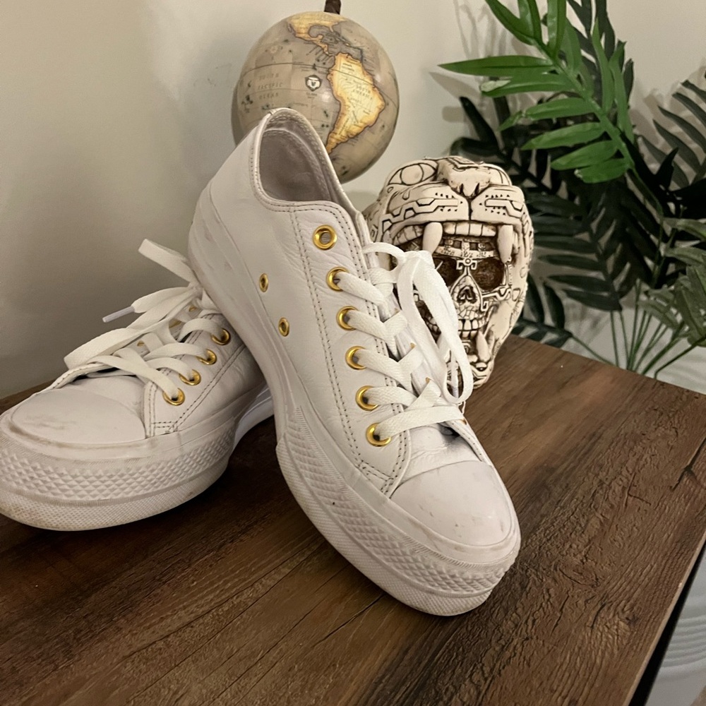 Platform converse (leather)
